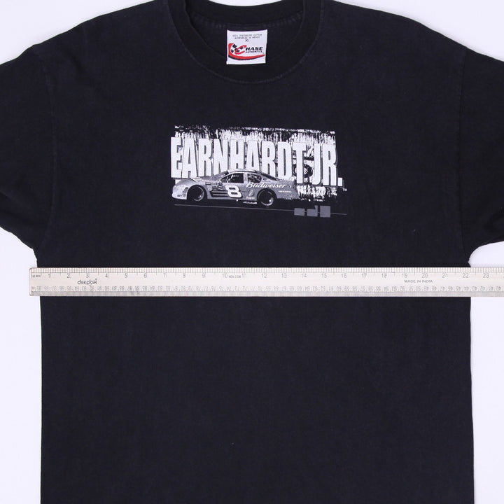 Vintage Chase Authentics Earnhardt NASCAR Black T-Shirt Size XL