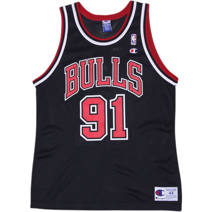 Vintage Champion Dennis Rodman #91 Chicago Bulls Black Jersey 44 | Migration_Jerseys | Fashion Rerun