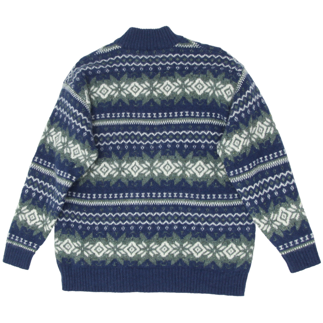 Vintage Pendleton Quarter Zip 100% Pure Virgin Wool Sweater