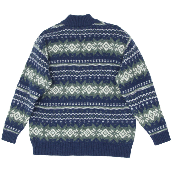 Vintage Pendleton Quarter Zip 100% Pure Virgin Wool Sweater