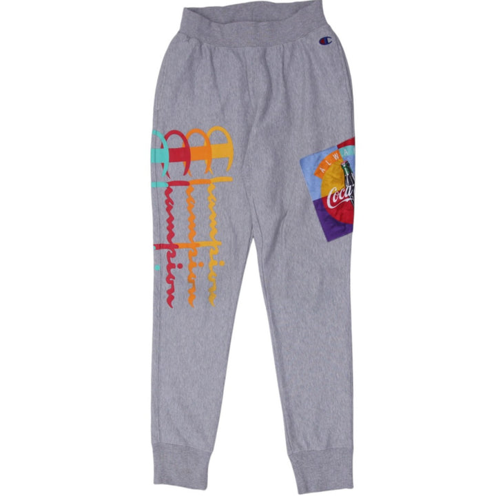 Mens Champion Reverse Weave Gray Graphic Jogger Sweatpants | Migration_Pants | Fashion Rerun