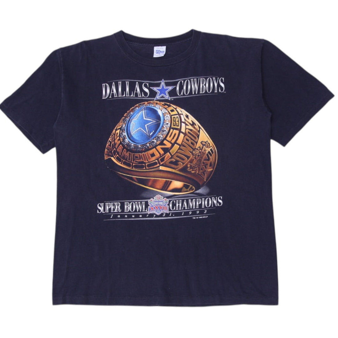 Vintage 1993 Dallas Cowboys Super Bowl XXVII Champions Made in the USA Size XL | Migration_T-Shirts | Fashion Rerun