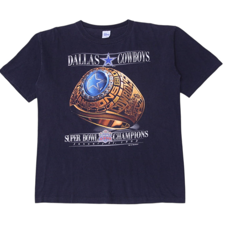 Vintage 1993 Dallas Cowboys Super Bowl XXVII Champions Made in the USA Size XL | Migration_T-Shirts | Fashion Rerun