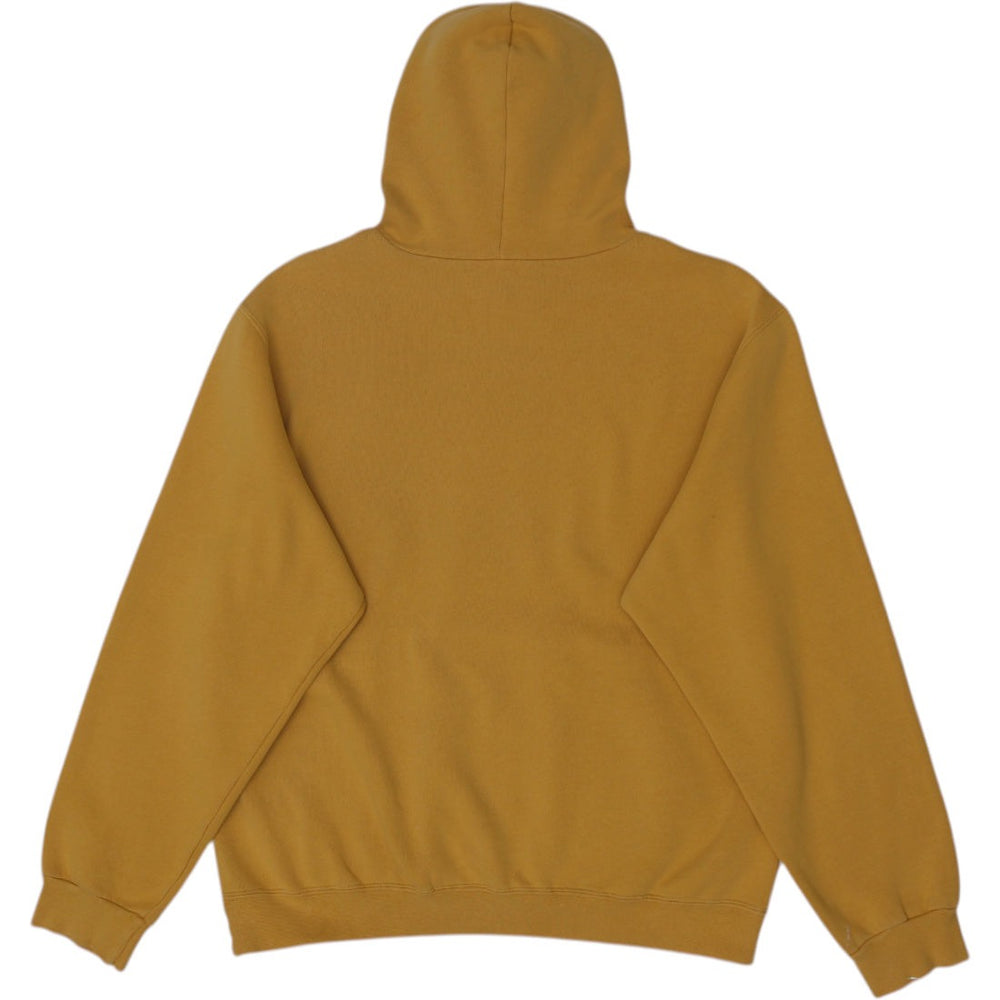 Vintage Nike Center Swoosh 2000s Pullover Yellow Hoodie Size M | Migration_Hoodies - Side View | Fashion Rerun