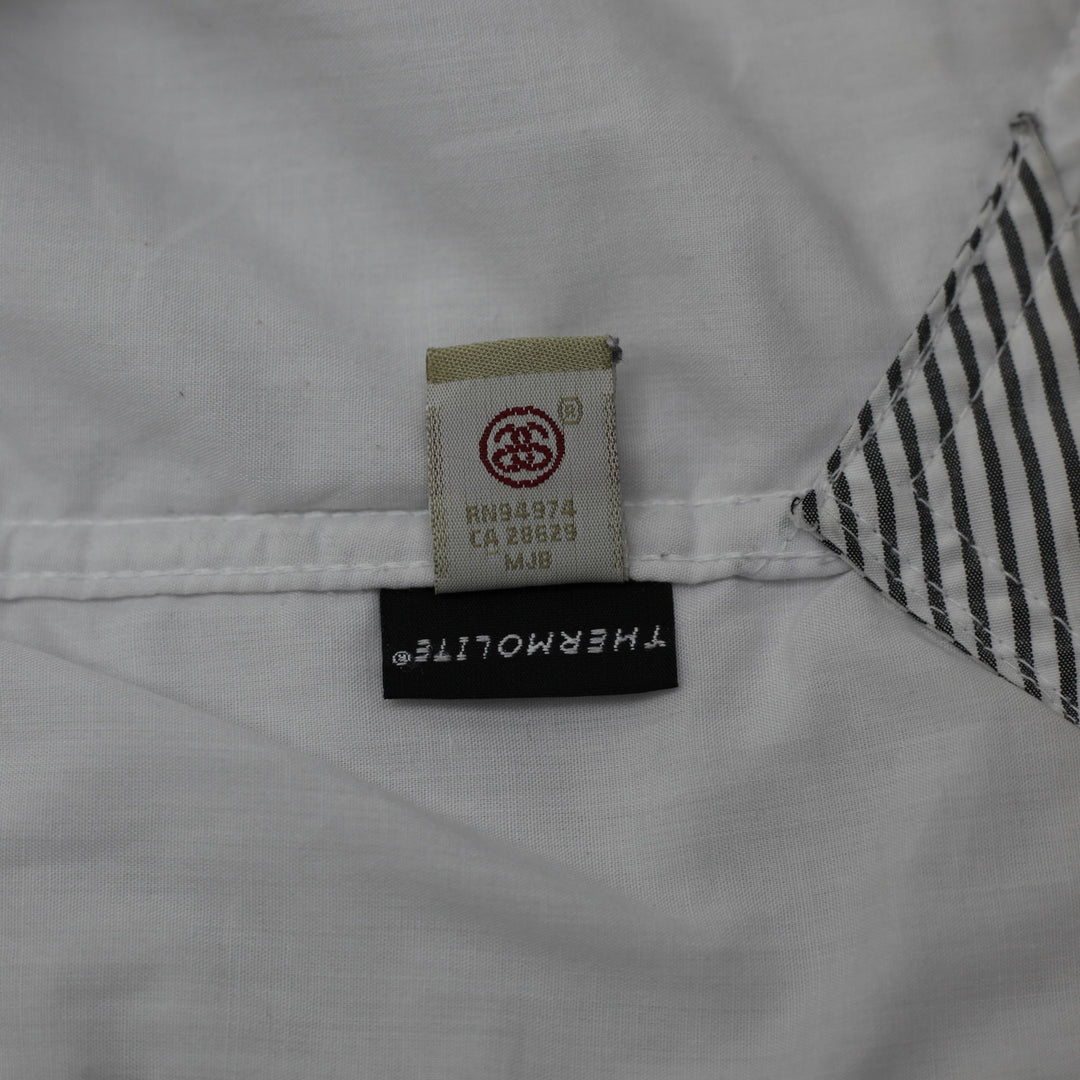 Vintage 90s Stussy Pinstripe Thermolite Lined Button Up Shirt Size S