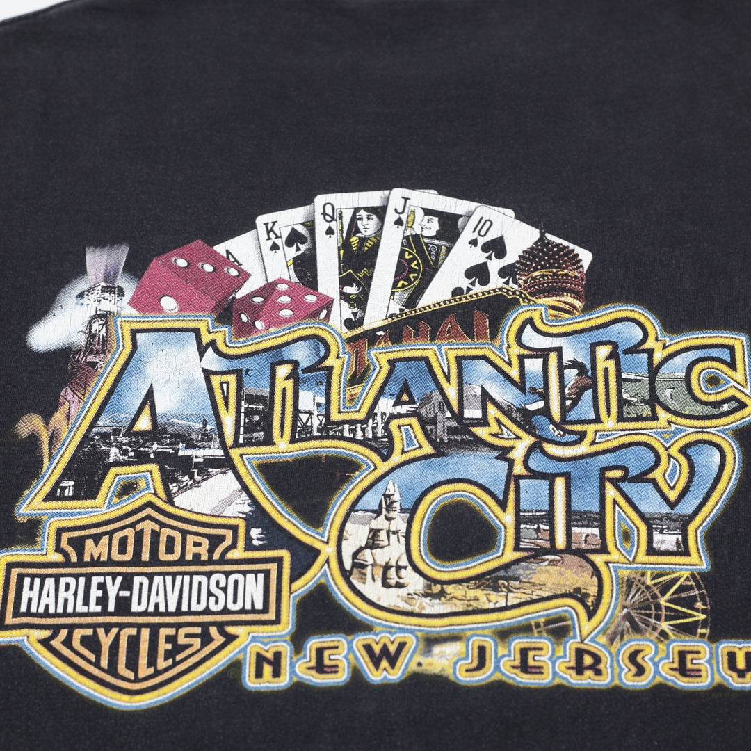 Vintage Harley Davidson Atlantic City New Jersey T-Shirt Size XL
