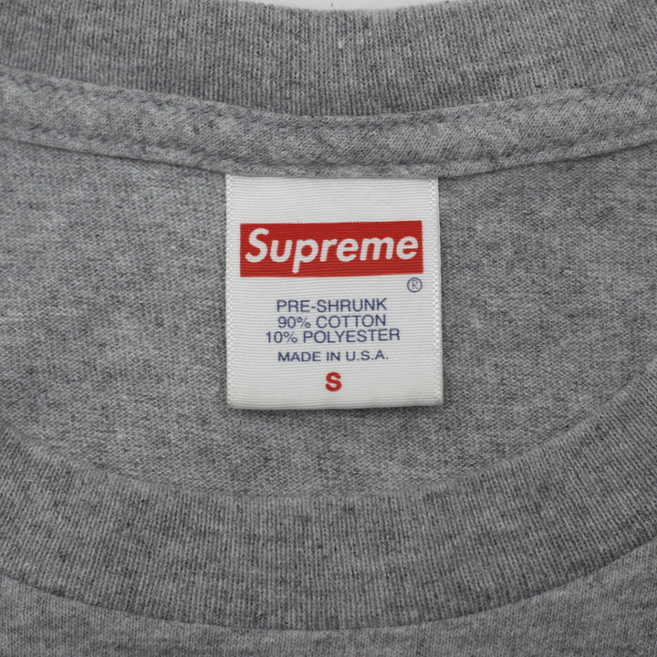 Mens Supreme x IRAK Arc Tee Heather Grey Made in USA Graphic T-Shirt Size Small