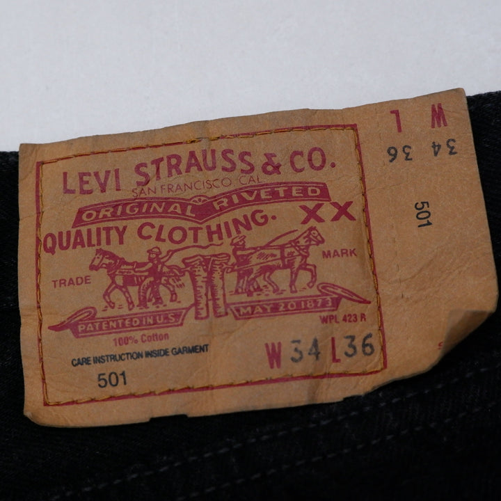 Vintage Levi Strauss 501 Button Fly Straight Leg Jeans