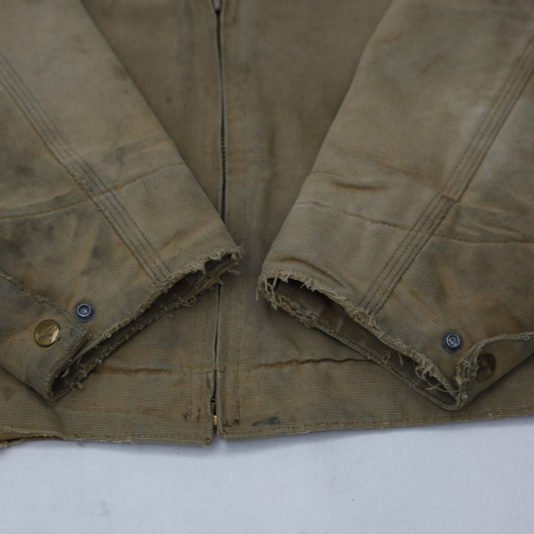 Vintage Carhartt Detroit Blanket Lined Canvas Stained Distressed Jacket | Migration_Jackets - View 7 | Fashion Rerun
