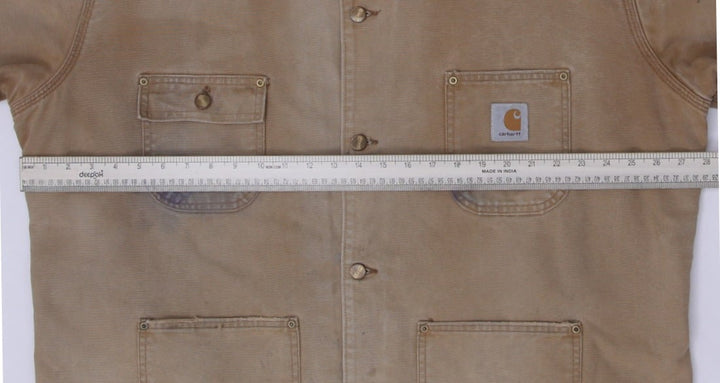 Vintage Carhartt 68LC Workwear Jacket Brown Distressed Canvas | Migration_Jackets - View 6 | Fashion Rerun