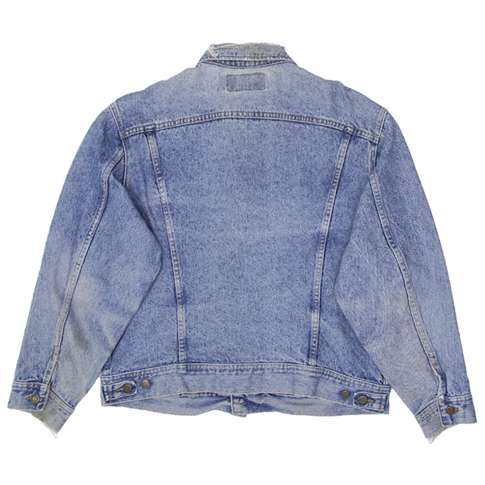 Vintage Riders Trucker Denim Jacket Distressed Made in USA - Fashion Rerun Vintage Migration_Jacket