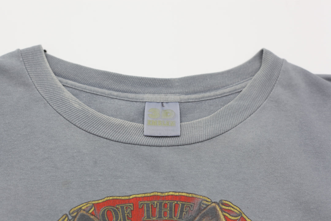 1991 Vintage Harley Davidson Leader of the Pack T-Shirt Made In USA 3D Emblem L