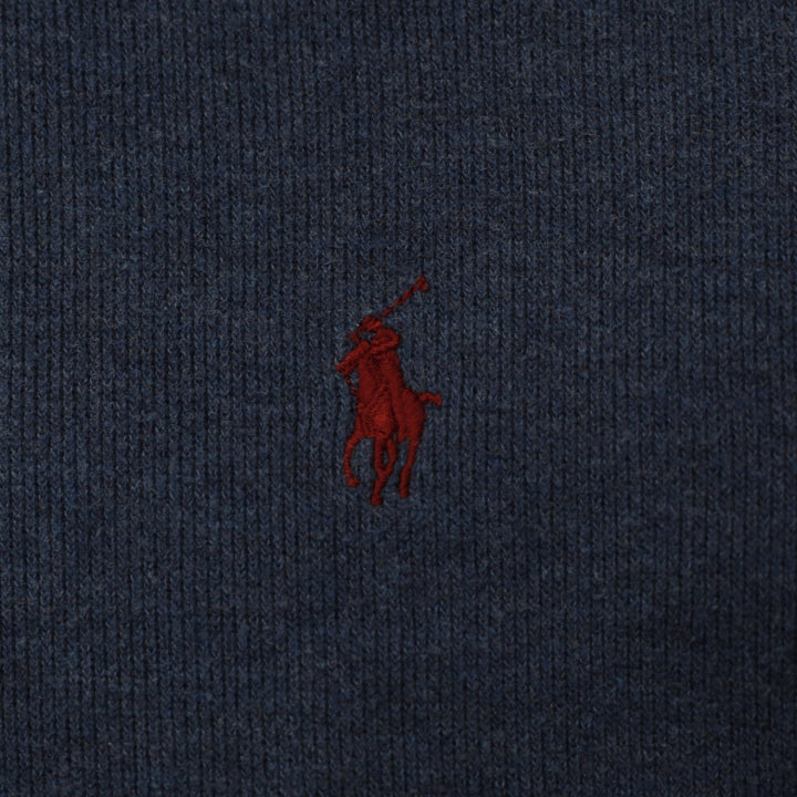Vintage Mens Polo Ralph Lauren Navy Full Zip Embroidered Hoodie Size M | Migration_Hoodies - Detail View | Fashion Rerun