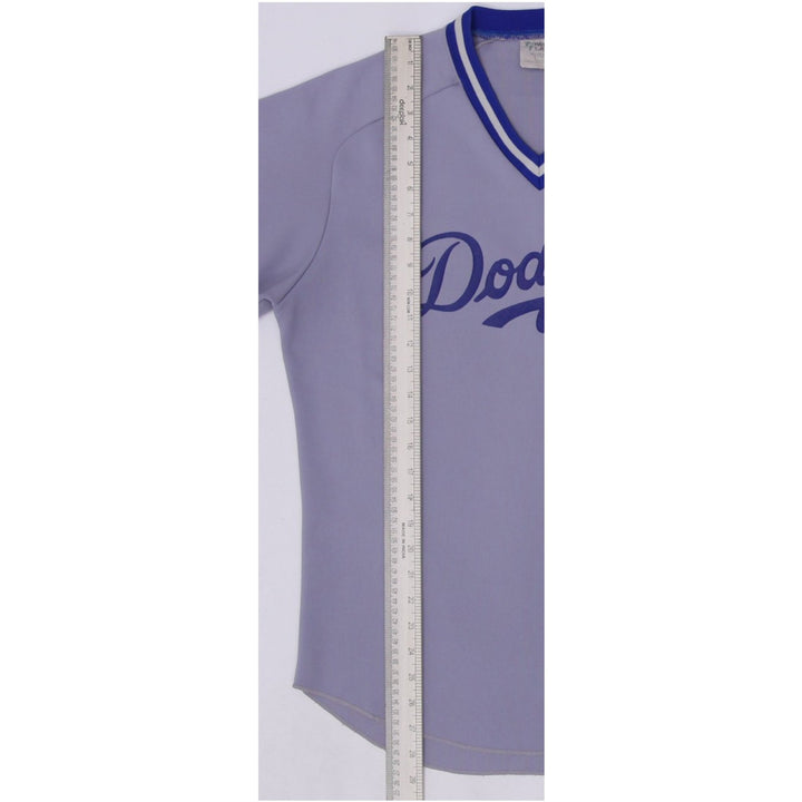 Vintage Mens Dodgers Baseball Jersey Grey V-Neck Sportswear | Migration_Jerseys - Alternate View | Fashion Rerun