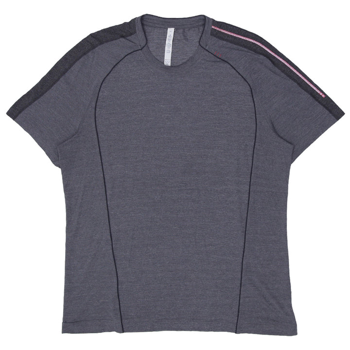 Mens Lululemon Short Sleeve T-Shirt Gray - Fashion Rerun Vintage Migration_T-Shirt