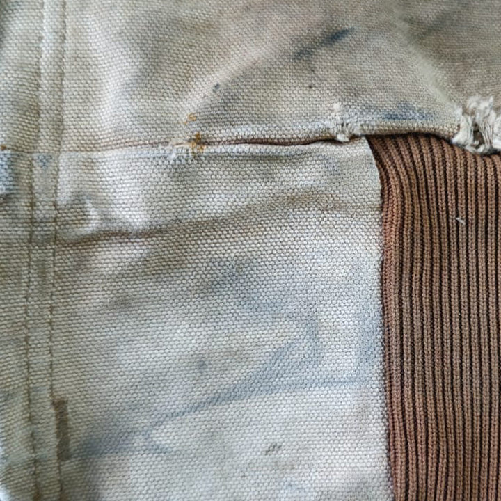 Vintage Carhartt J131-BRN Hooded Work Jacket Made In USA Distressed - Fashion Rerun Vintage Migration_Jacket