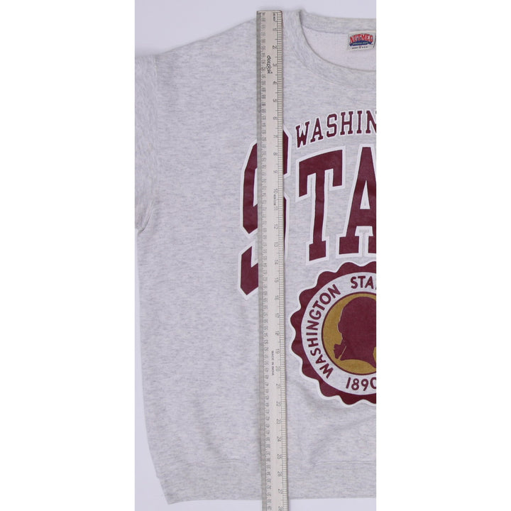 Vintage Nutmeg 90s Washington State Sweatshirt Gray Logo Size XL