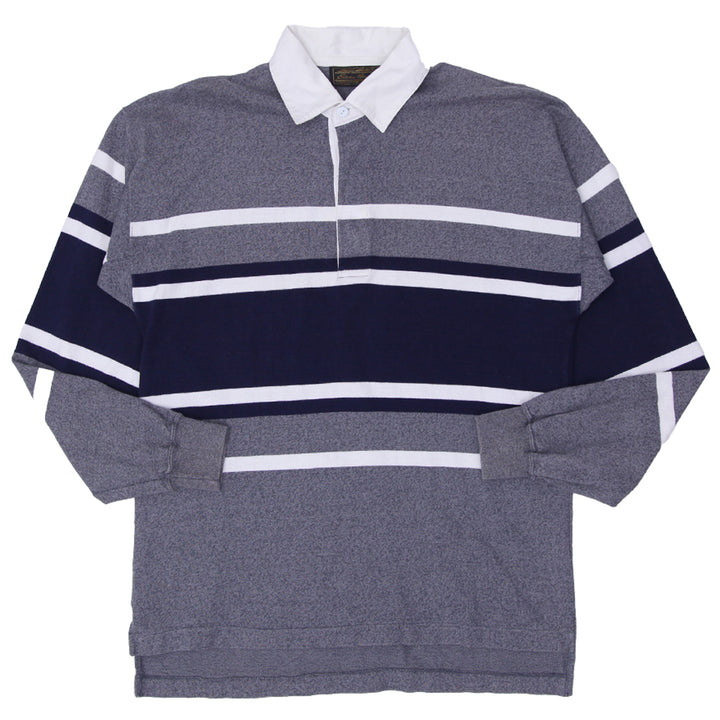 Mens Eddie Bauer Striped Rugby Shirt - Fashion Rerun Vintage Migration_T-Shirt