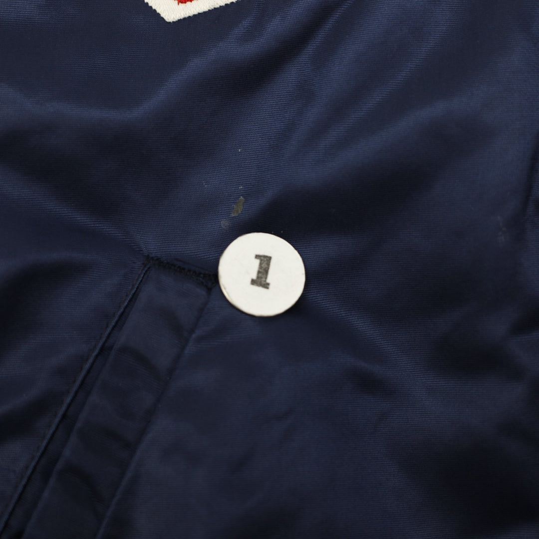 Vintage 90s Starter Chicago White Sox Quilted Satin Jacket Made in USA Size XL | Migration_Jackets - Detail V | Fashion Rerun