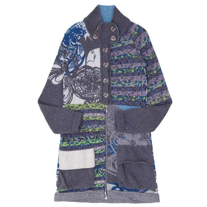 Vintage Kooi Knitwear Lambswool Coat Sweater Ladies - Fashion Rerun Vintage Migration_Sweaters