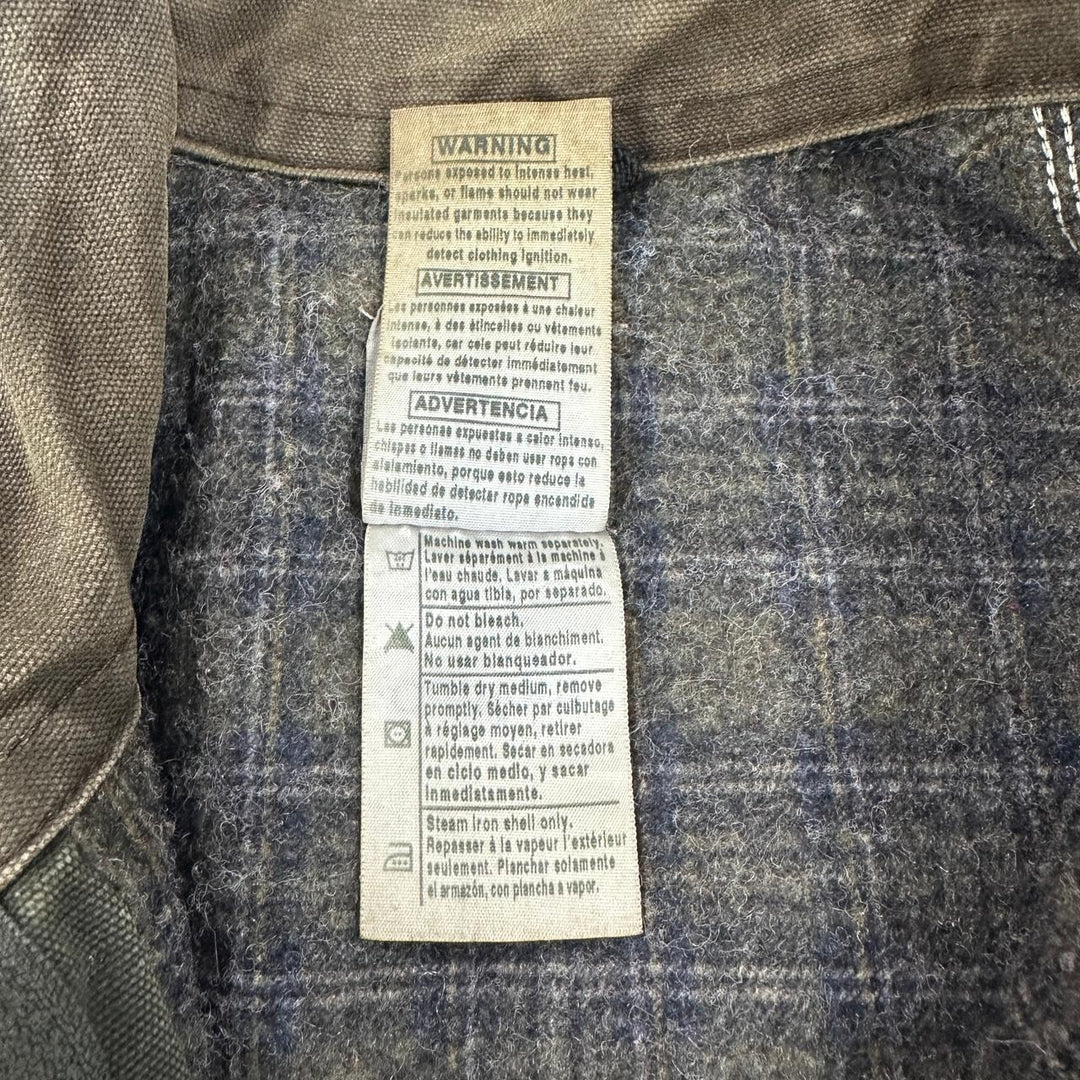Vintage Mens Carhartt Detroit Jacket Green Workwear Canvas Full Zip | Migration_Jackets - Detail View | Fashion Rerun