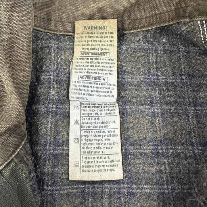 Vintage Mens Carhartt Detroit Jacket Green Workwear Canvas Full Zip | Migration_Jackets - Detail View | Fashion Rerun