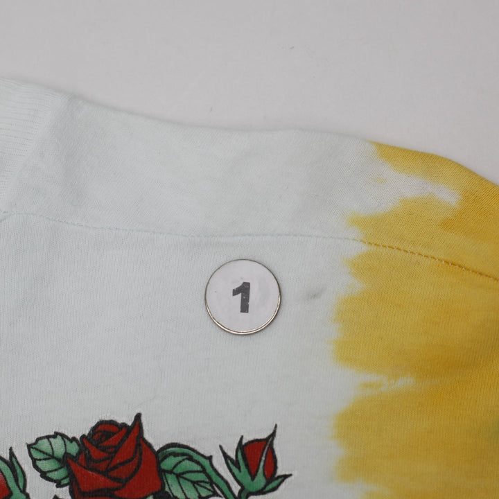 Vintage 90 Grateful Dead Scarlet Fire Tie-Dye Long Sleeve T-Shirt XL Liquid Blue Made In USA
