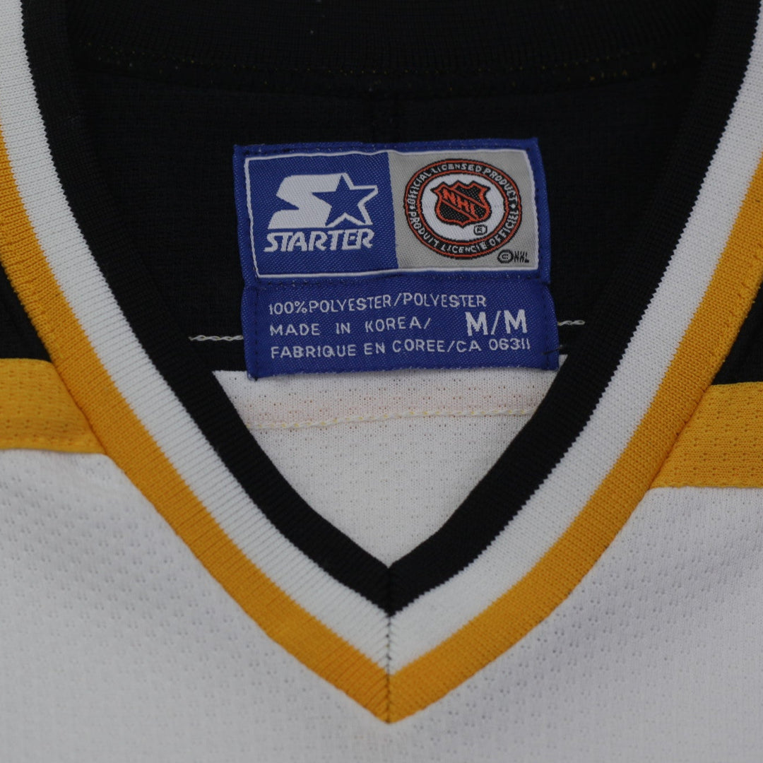 Vintage White Blank Boston Bruins Starter Hockey Jersey