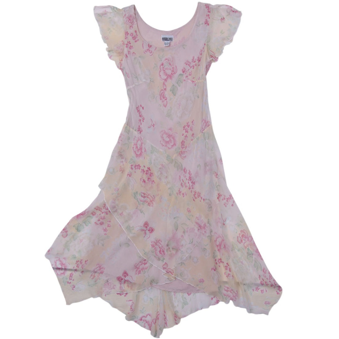 robbie bee dresses vintage 80s Floral Dress Size 4P Pink Red Black Floral A-line Pleated All items are vintage and have been worn and loved Robbie Bee *Vintage* 100% Silk