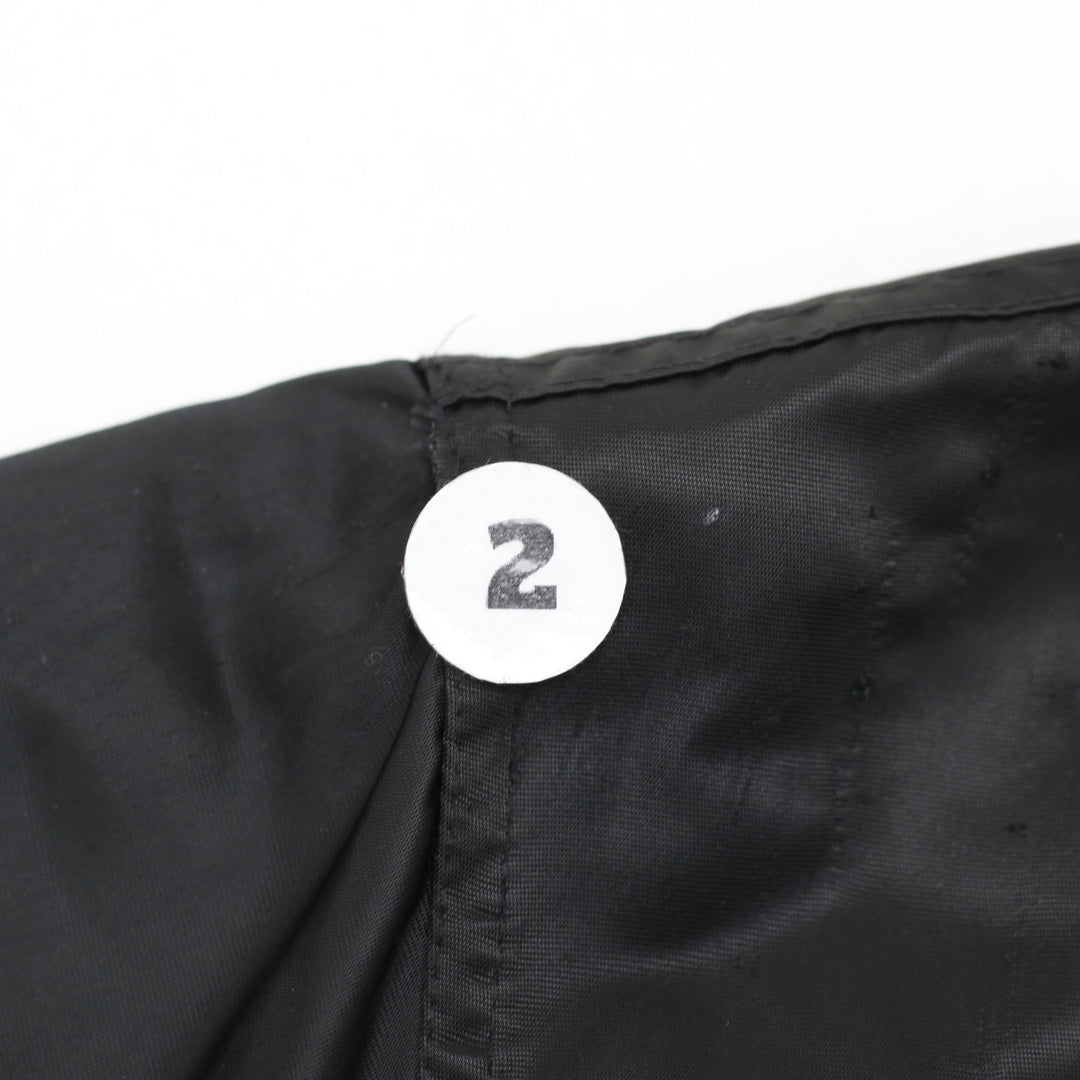 Vintage 90s Oakland Raiders Satin Bomber Jacket Made in USA Size M | Migration_Jackets - View 6 | Fashion Rerun