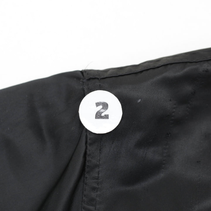 Vintage 90s Oakland Raiders Satin Bomber Jacket Made in USA Size M | Migration_Jackets - View 6 | Fashion Rerun