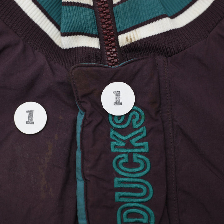 Vintage 90s Starter Mighty Ducks Anaheim Half Zip Puffer Jacket Size  XL