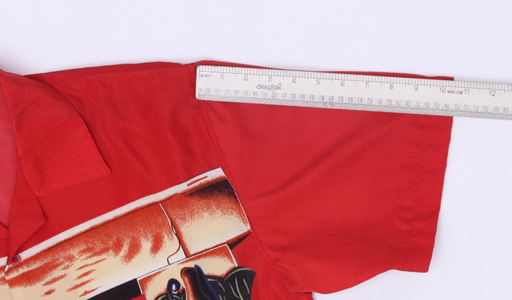 Vintage Mens BLNY Egypt Egyptian Statues Red Graphic T-Shirt Size L | Migration_Shirts - View 9 | Fashion Rerun