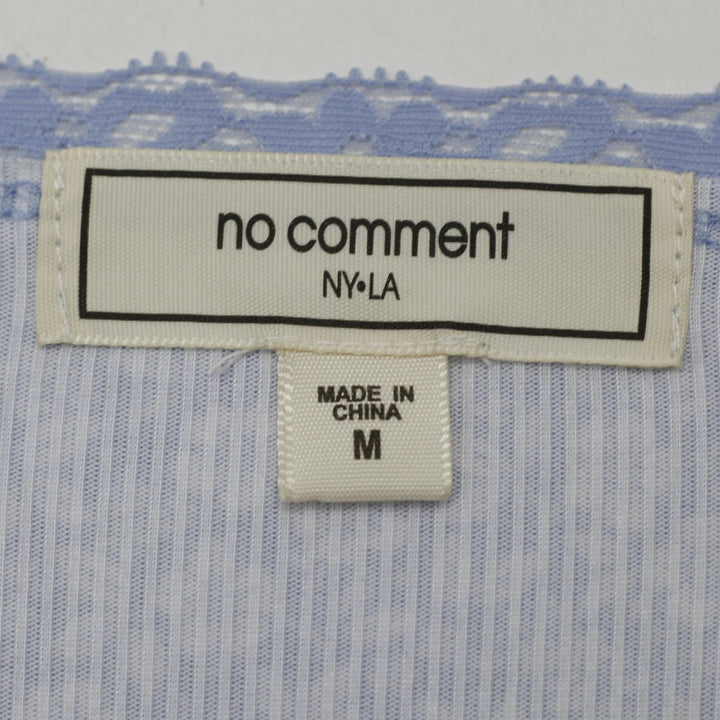 Y2K Ladies No Comment NY-LA Periwinkle Ditsy Floral Lace-Trim Camisole Top