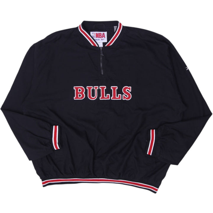 Vintage 90s Chicago Bulls NBA Stitched Pullover 1/4 Zip Jacket Size XL | Migration_Jackets | Fashion Rerun