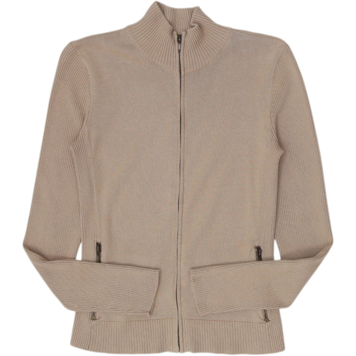 Ladies Lauren Ralph Lauren Full Zip Cotton Knitwear Sweater Size S