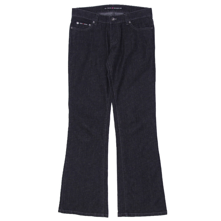 Y2K Ladies DKNY Back Split Hem Bootcut Flared Jeans - Fashion Rerun Vintage Migration_Pants