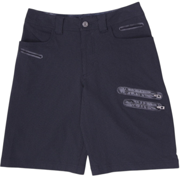 Mens Lululemon Tactical Pinstripe Chino Shorts Black Dual Zip Pocket Cargo Golf