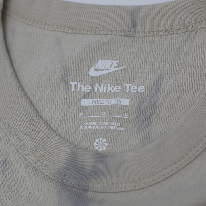 Mens Nike Premium Essentials Tie-Dye T-Shirt Rattan Beige Grey Loose Fit