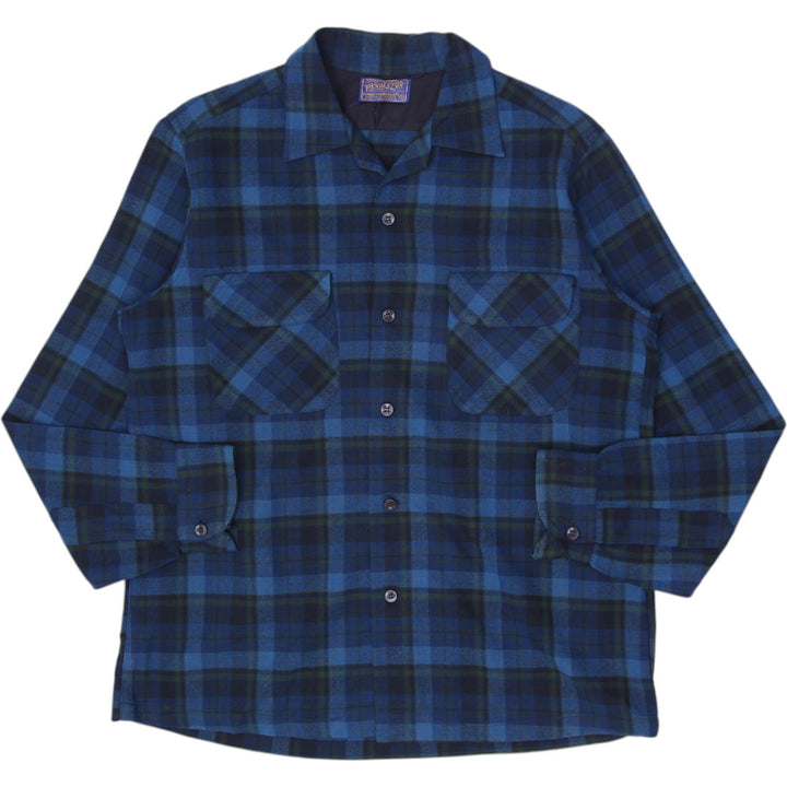 Vintage Pendleton Wool Checkered Long Sleeve Plaid Shirt Made in USA Size M