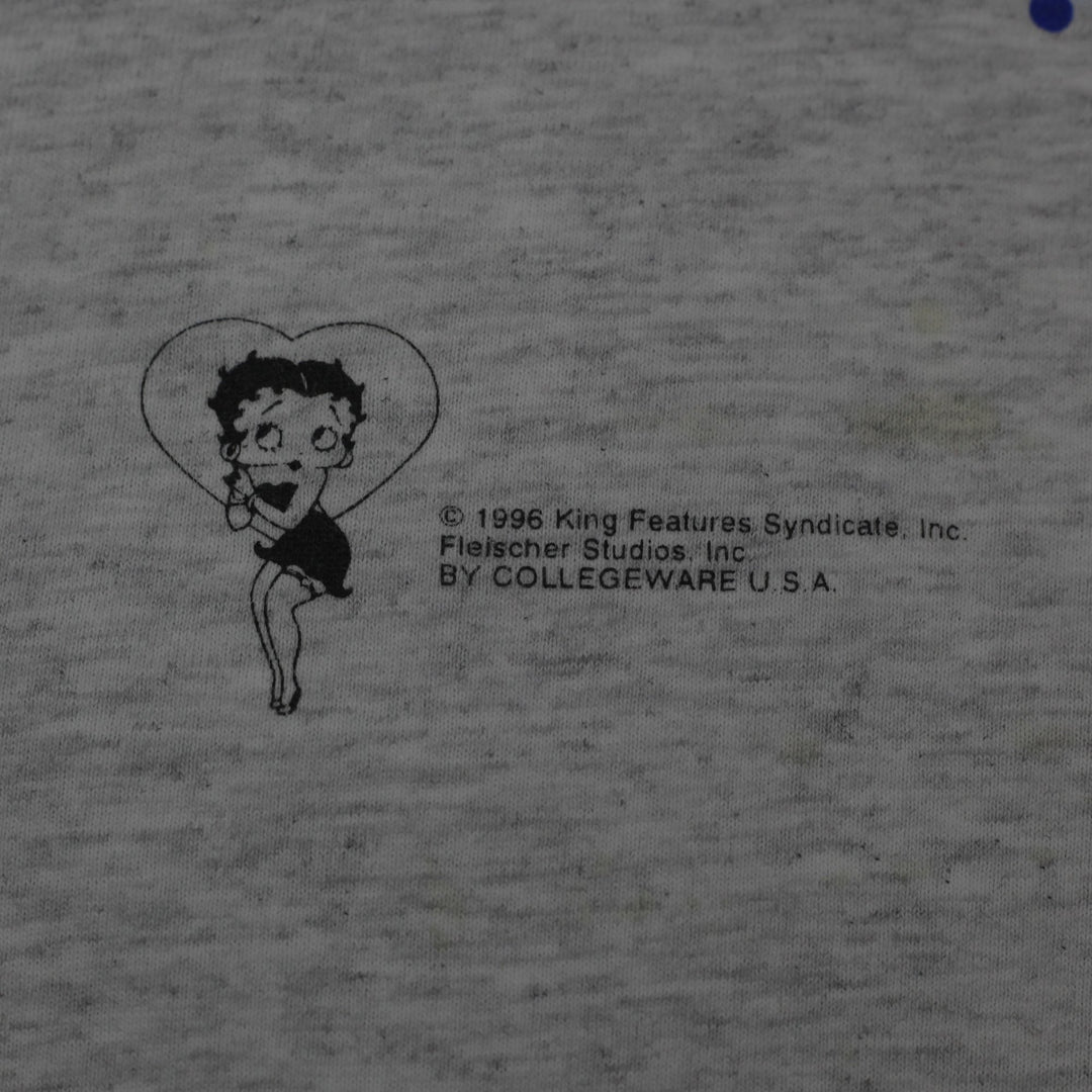 Vintage Mens College Ware Betty Boop Graphic T-Shirt Made in USA Size OS