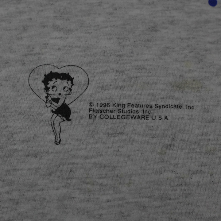 Vintage Mens College Ware Betty Boop Graphic T-Shirt Made in USA Size OS