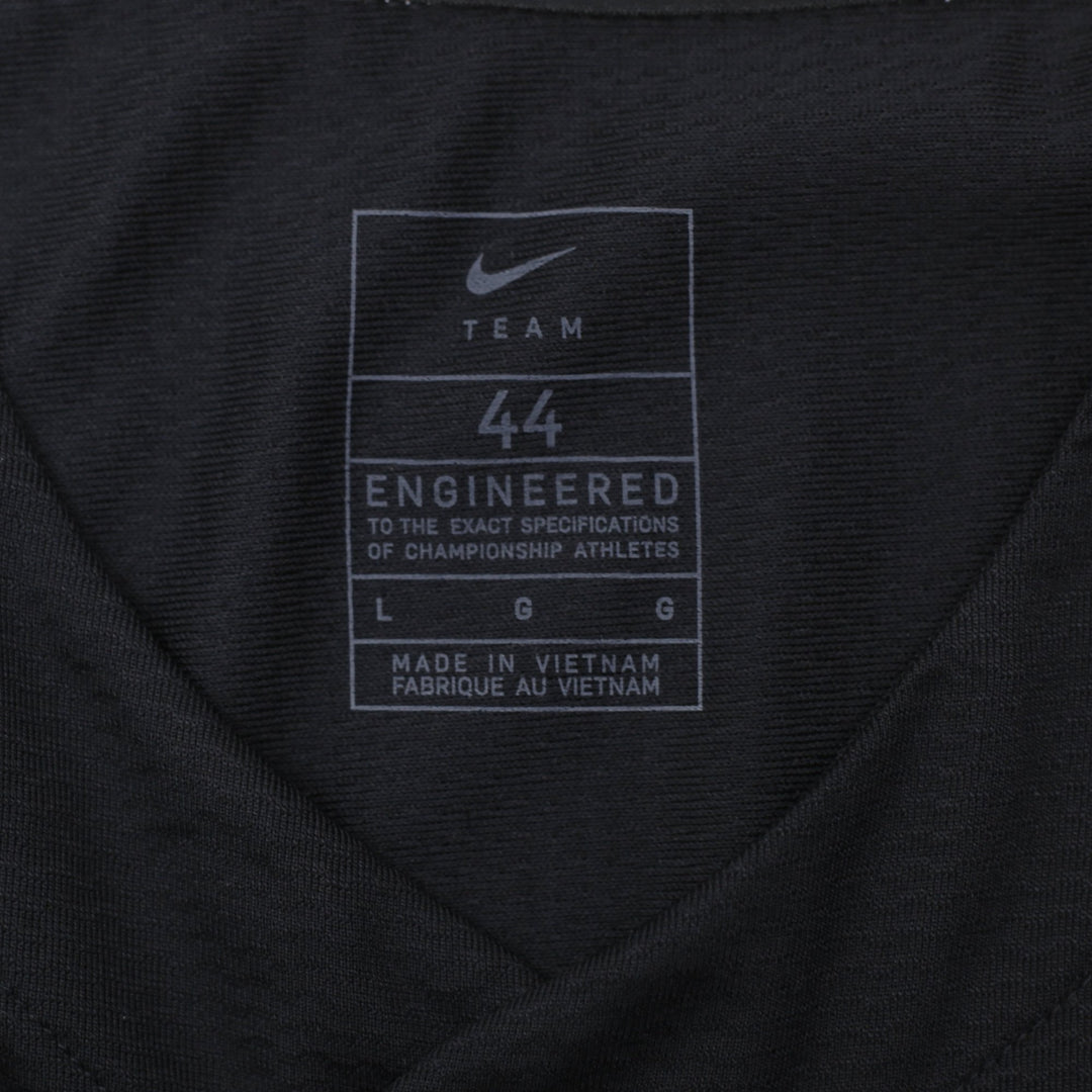 Mens Nike Baseball Jersey Black Button-Up Athletic Size 44 | Migration_Jerseys - Back View | Fashion Rerun
