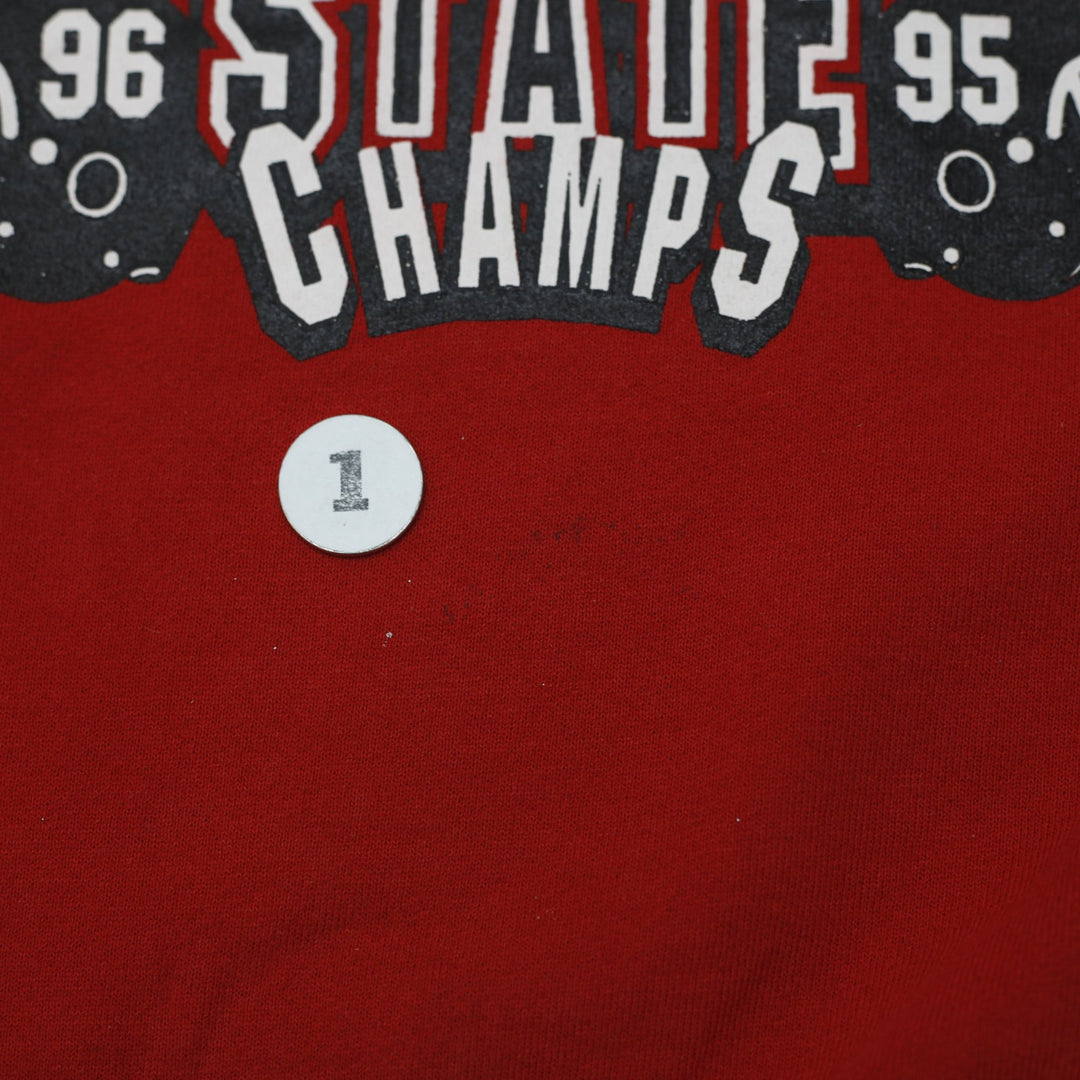 Vintage 90s Russell Athletic State Champs Crewneck Sweatshirt Size XL