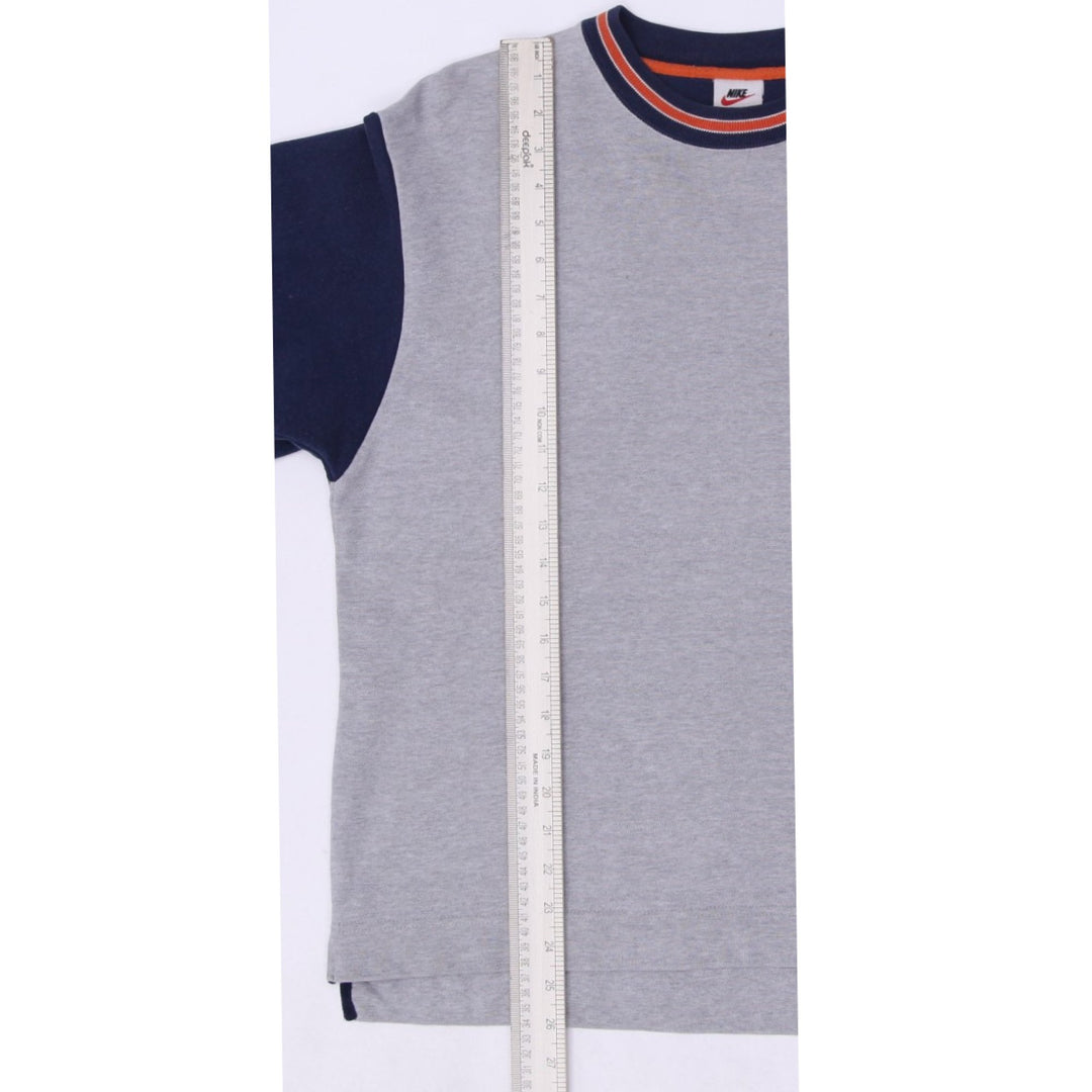 Vintage Mens Nike Crewneck Sweatshirt Gray Navy Cotton Retro | Migration_Sweatshirt - View 9 | Fashion Rerun
