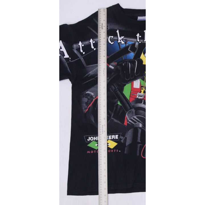 Vintage 1990s John Deere "Attack the Track" All Over Print NASCAR T-Shirt XL | Migration_T-Shirts - View 9 | Fashion Rerun