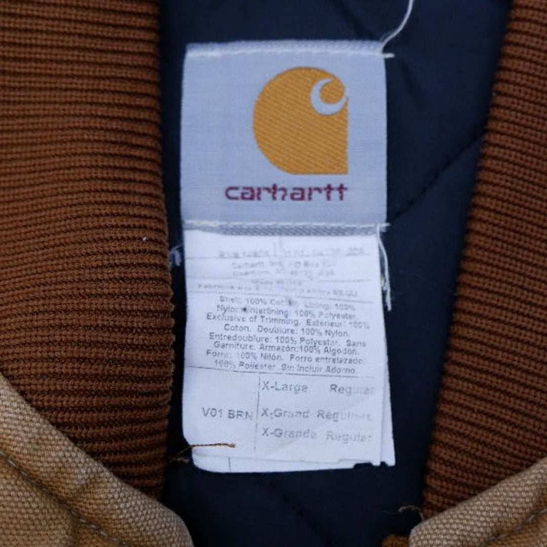 Vintage Carhartt V01 BRN Full Zip Brown Vest
