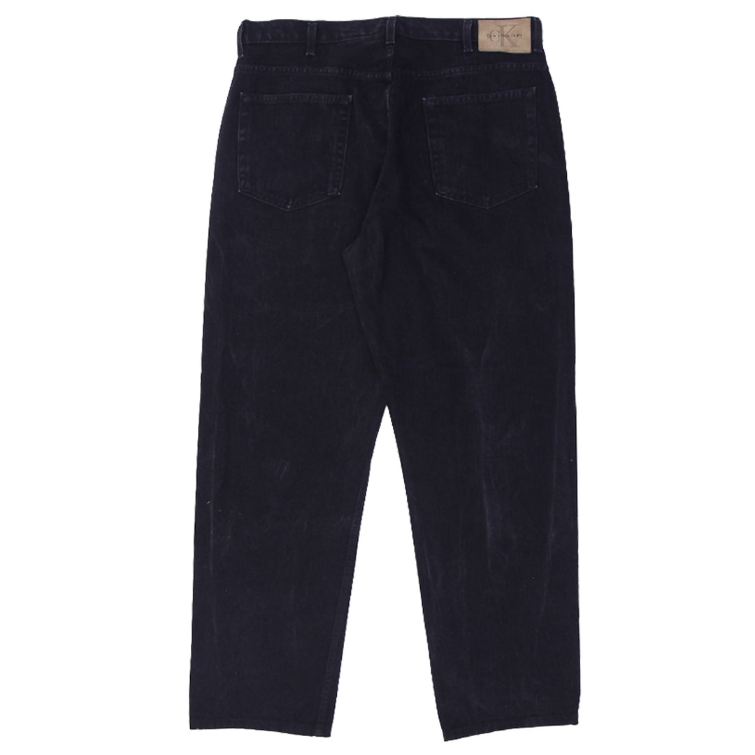 Vintage Calvin Klein Button Fly 100% Cotton Straight Leg Jeans