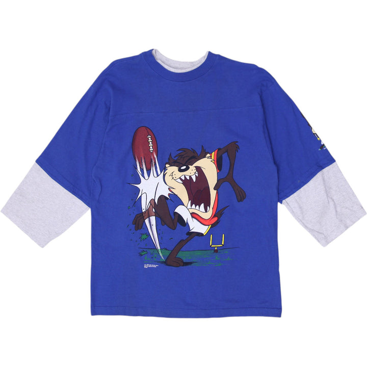 Vintage 1994 Warner Bros Hero Cartoon Graphic Long Sleeve T-Shirt Size S | Migration_T-Shirts | Fashion Rerun