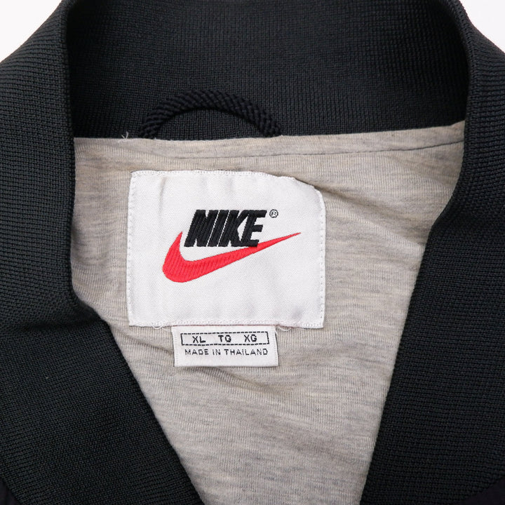 Vintage Mens Nike Track Jacket Black Full Zip Swoosh Sporty | Migration_Jackets UAENAT20 - Back View | Fashion Rerun